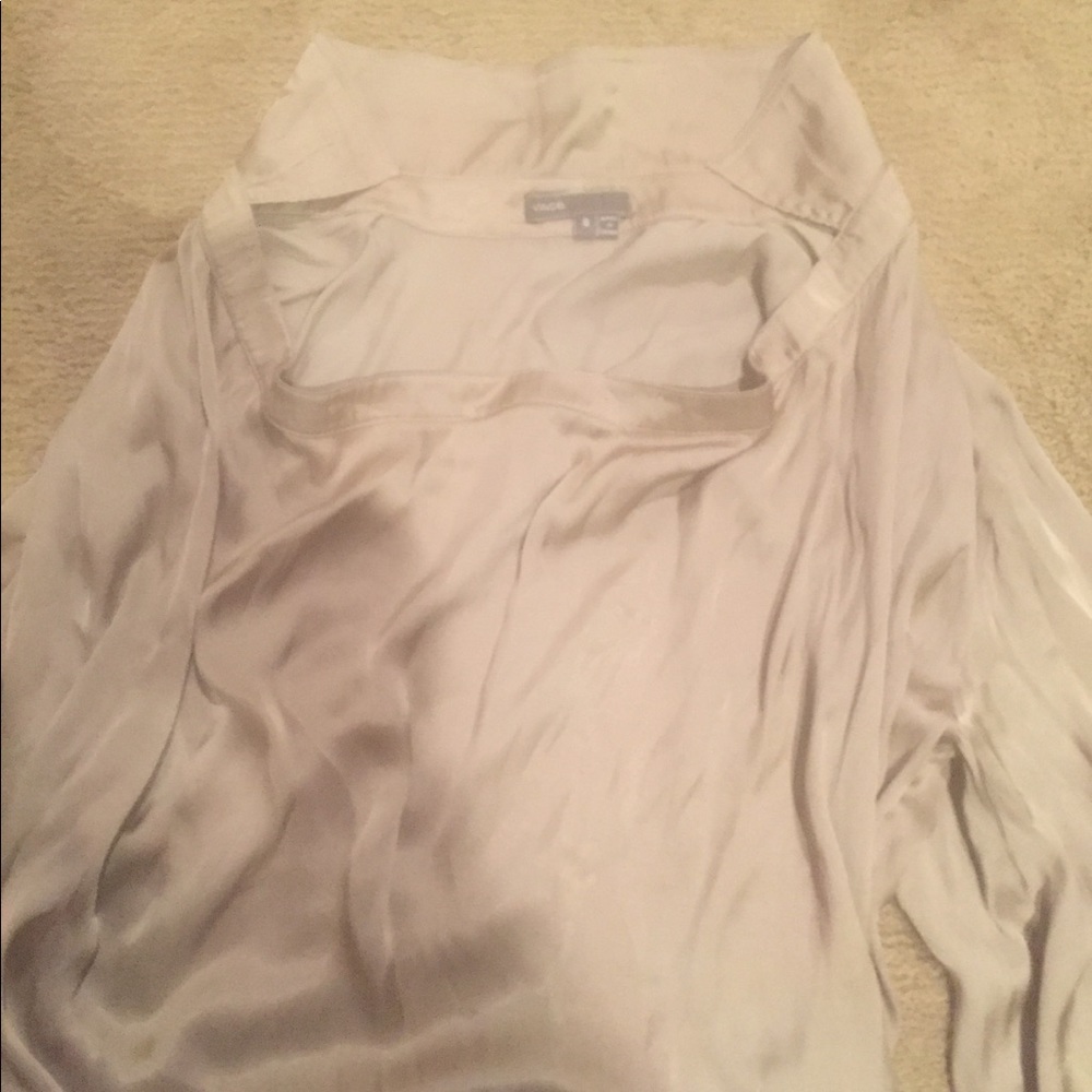 Vince silk champagne blouse